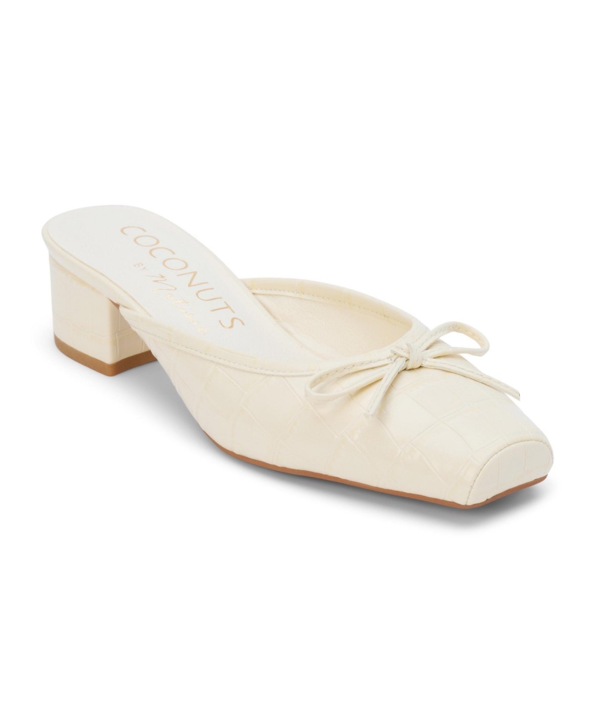 Geneva Mule - Ivory croc