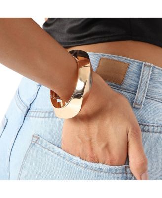 Metallic Wave Bangle Bracelet