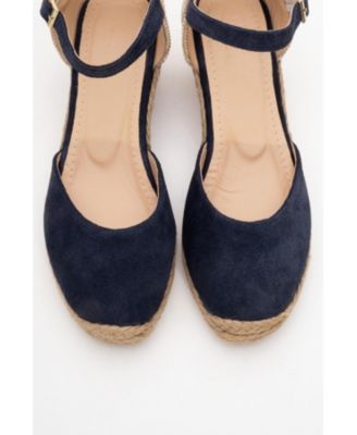 Aldea Leather Platform Espadrille (Women)