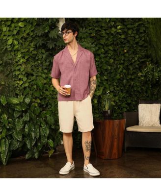 Men's Heathered Korean Oversized Shirt