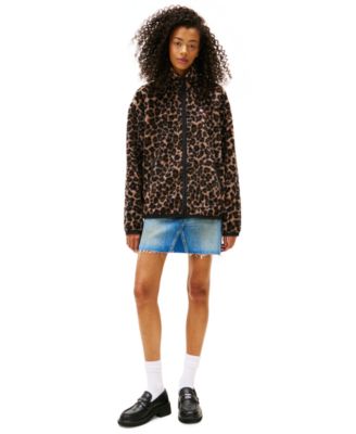 Tommy Jeans - Women's Badge Zip-Front Teddy Jacket