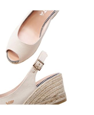 Gavina Canvas Espadrille Sandal Wedges