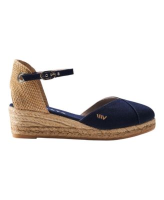 Women's Pubol Canvas Espadrille Wedges Ankle Strap
