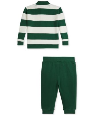 Baby Boys Rib-Knit Pullover & Jogger Pant Set