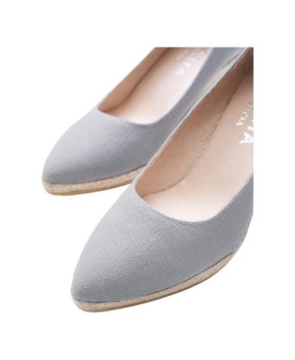  Roses Canvas U Cut Espadrille Wedges