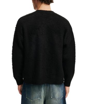 Men's Cropped Cardigan Sweater