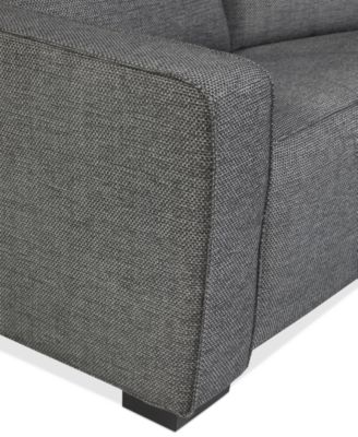Miren 3-Pc. Fabric Chaise Sectional with 1 Power Headrest Recliner