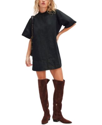 Free People - Women's Denim Harlow Mini Dress