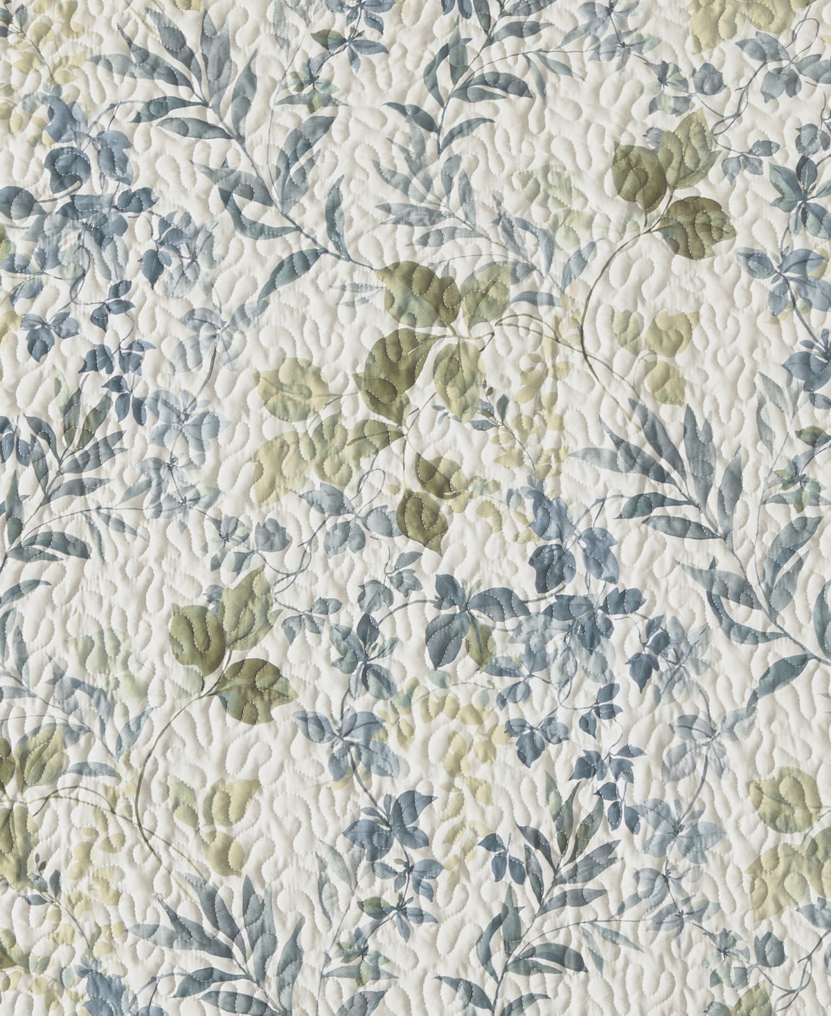 Royal Court Evergreen Botanical Leaf 3-pc. Quilt Set, King/california King In Blue