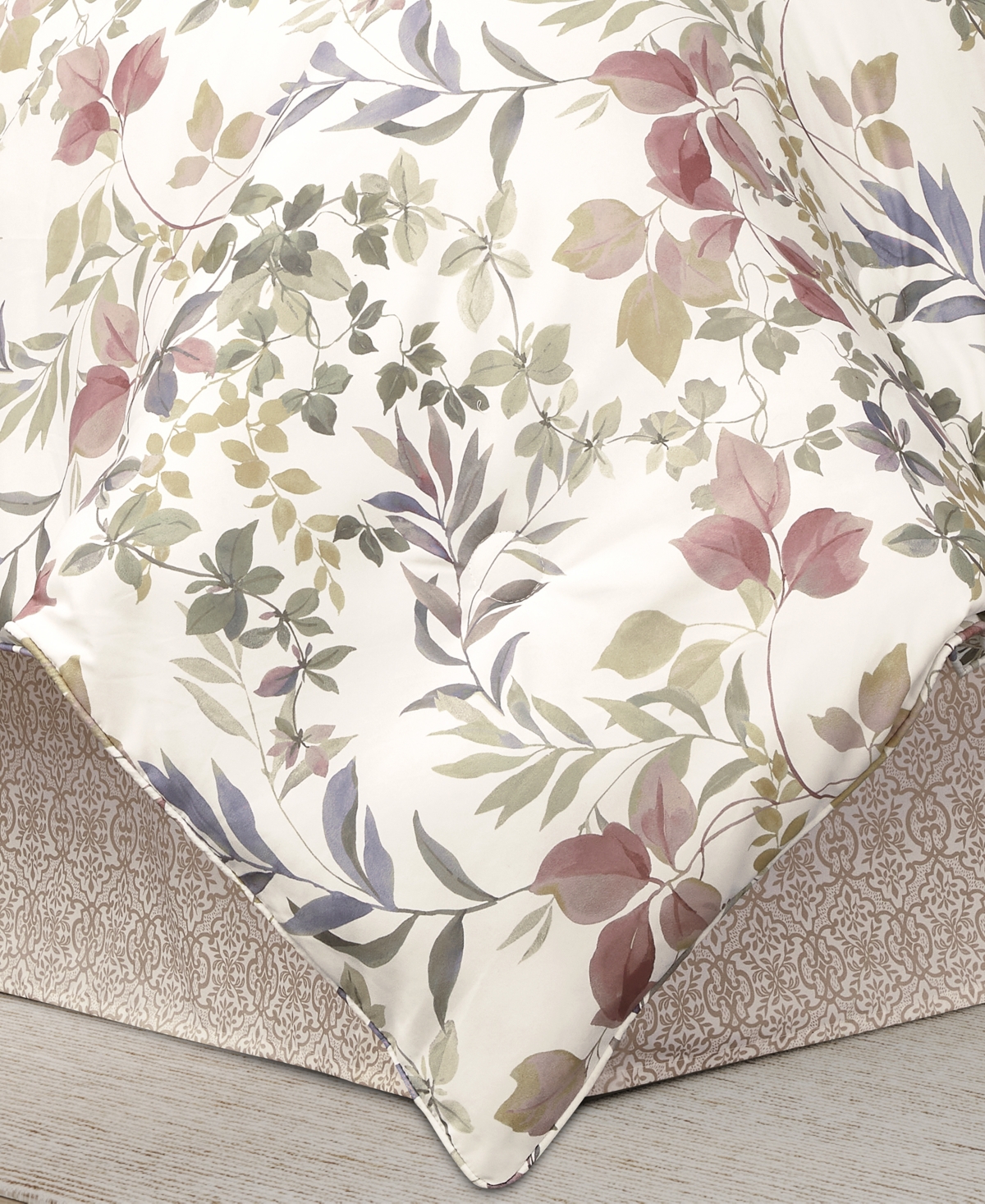 Royal Court Rosewood Botanical Leaf 4-Pc. Comforter Set