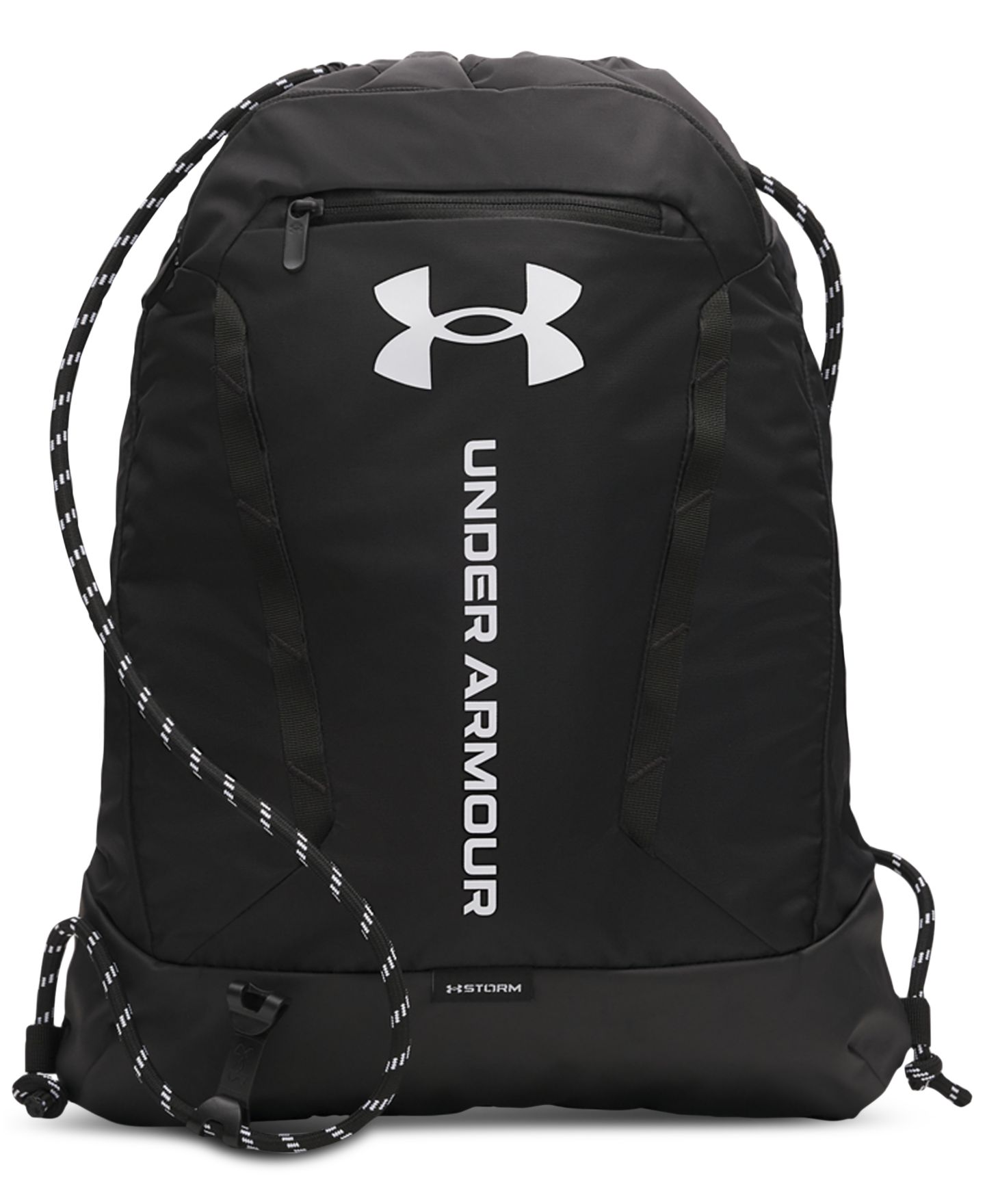 Рюкзак Under Armour Logo Hustle, цвет: Чёрный / Белый — фото 1
