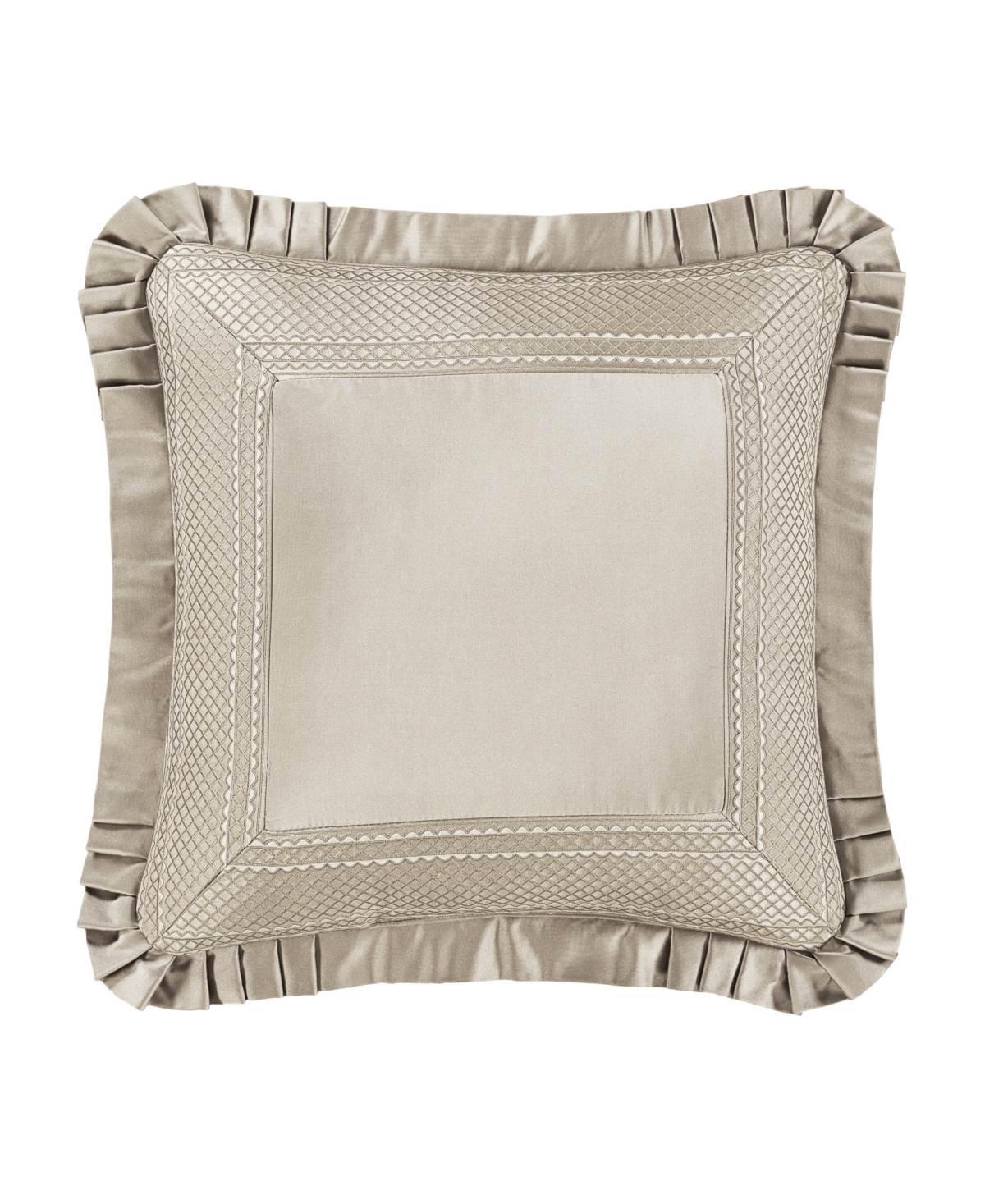J Queen New York Brunello Square Decorative Pillow, 20" X 20" In Brown