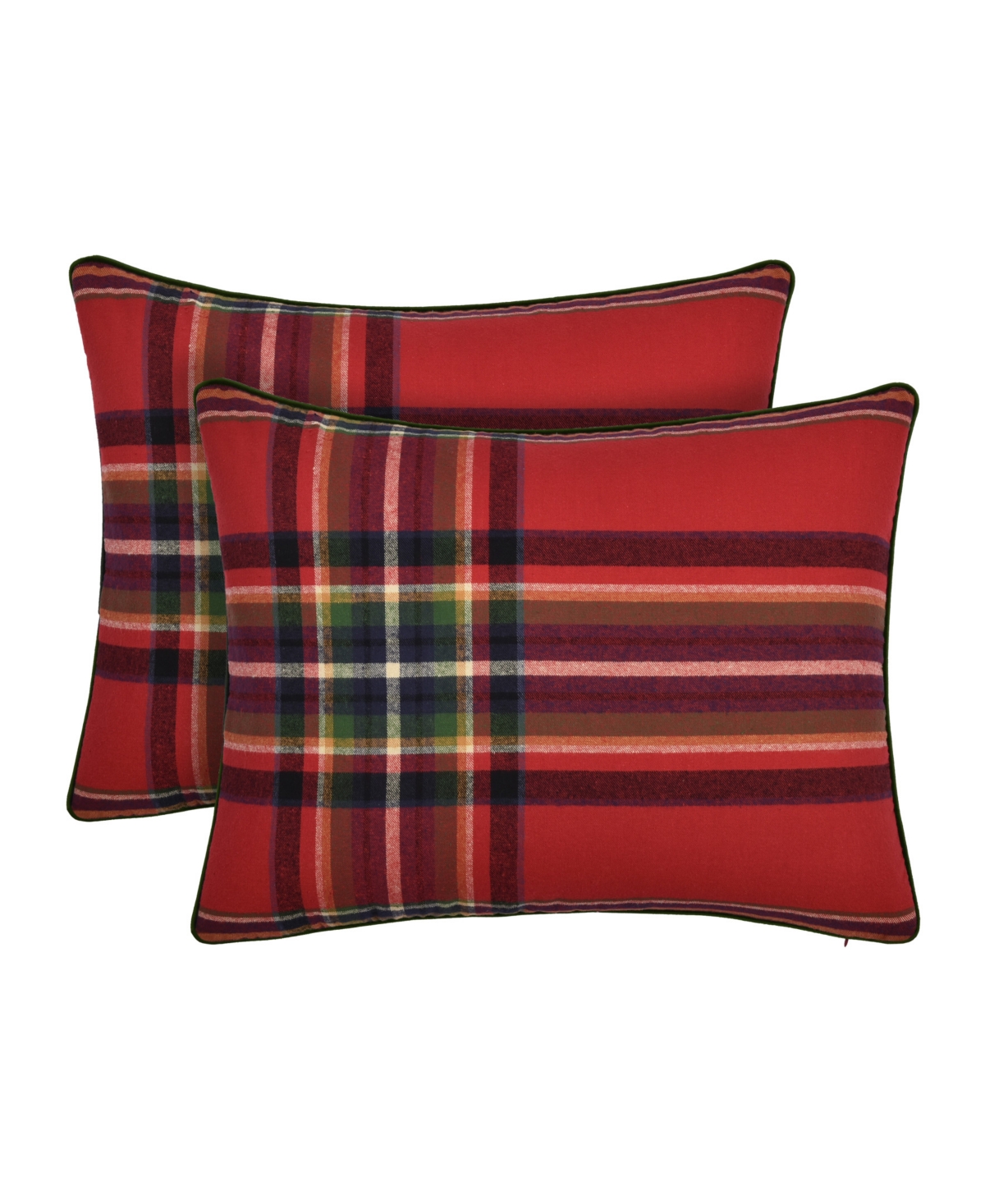 J Queen New York Andrew Plaid 3-pc. Duvet Cover Set, Full/queen In Red