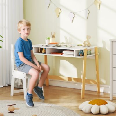 2-Piece MDF Ergonomic Storage Study Set &amp;#x2013; Kids Desk and Chair