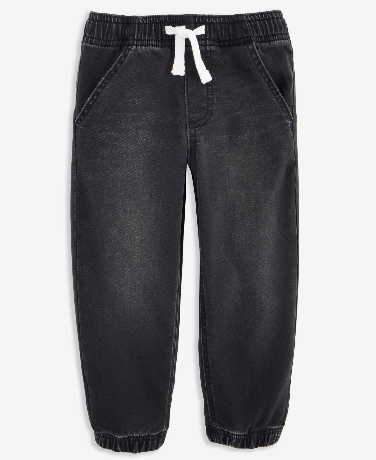 Epic Threads Toddler Boys 2t-4t Super Soft Stretch Knit Denim Jogger Jeans, Exclusively At Macy's In Black