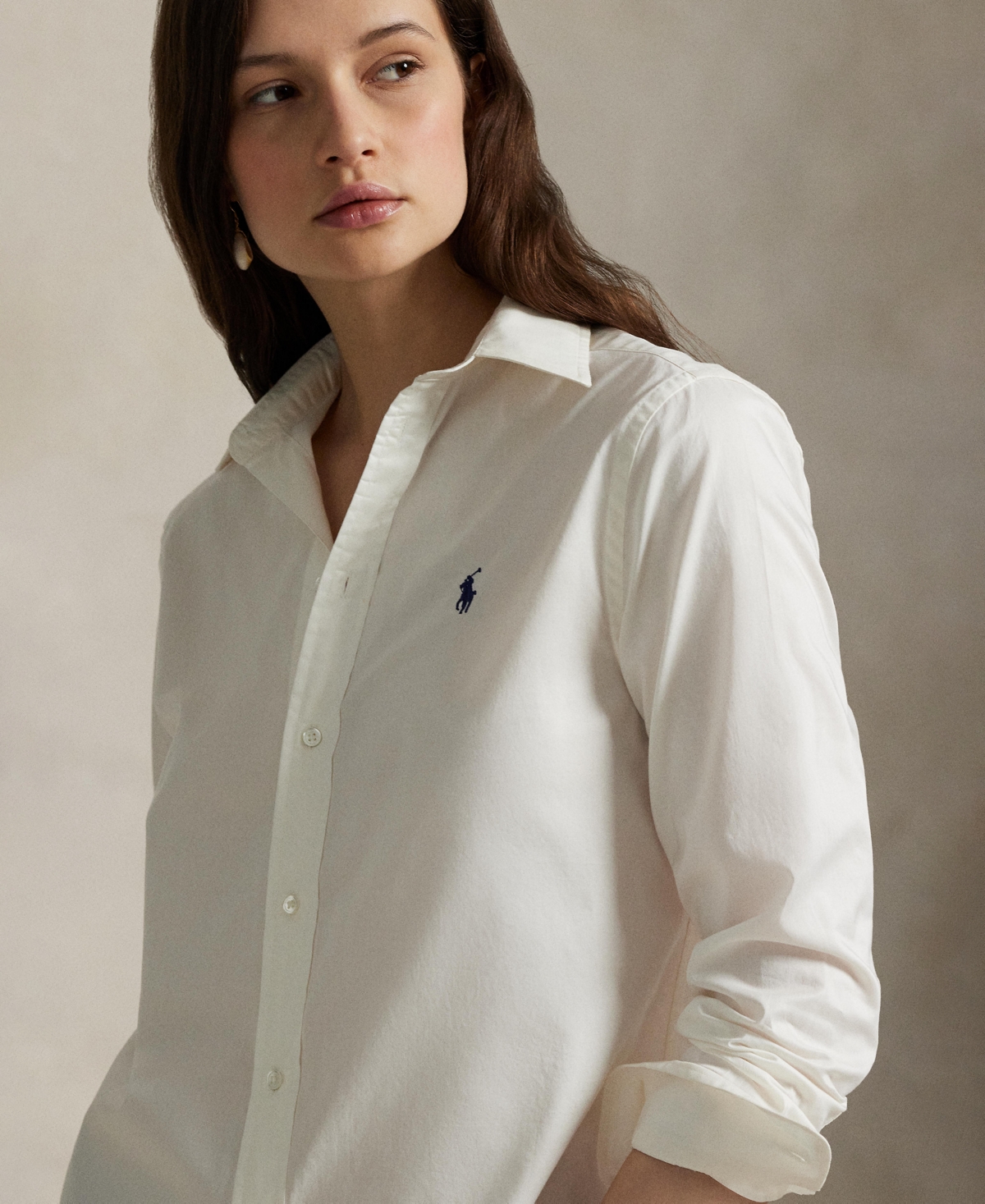 Polo Ralph Lauren Classic Fit Linen Shirt In White