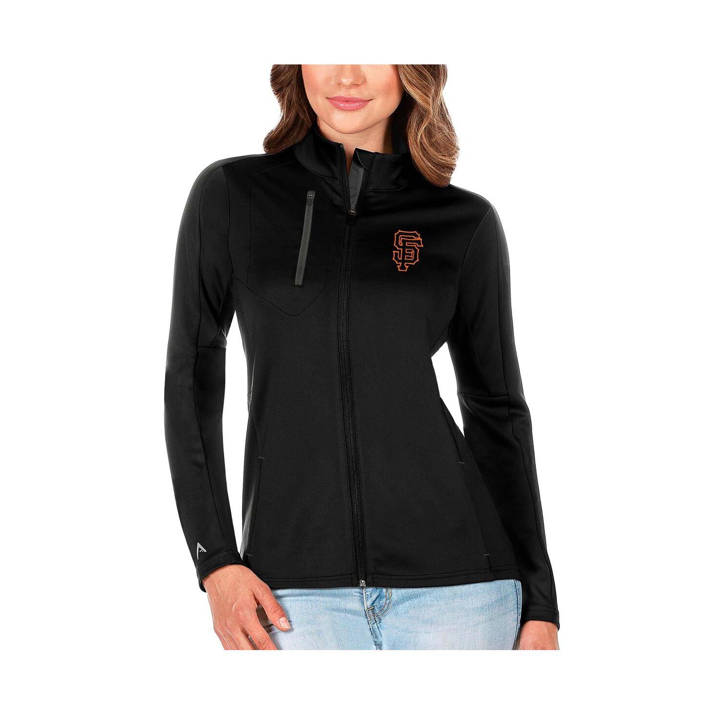 Женская куртка Antigua Black/Charcoal San Francisco Giants Generation Full-Zip — фото 1