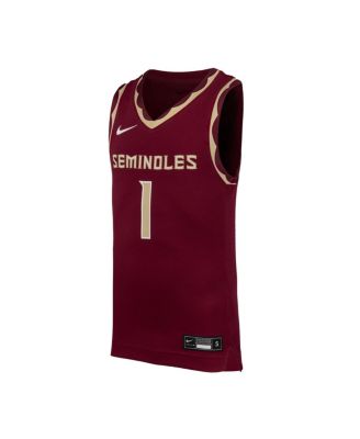 Big Boys and Girls 1 Garnet Florida State Seminoles Replica Basketball Jersey