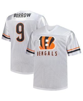 Fanatics - Men's Joe Burrow White Cincinnati Bengals Big Tall V-Neck Fashion Jersey