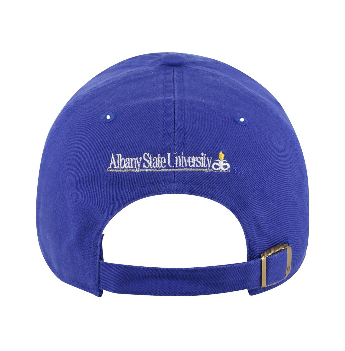 Мужская кепка '47 Brand Blue Albany State Golden Rams Side Back Clean Up Adjustable Hat — фото 3