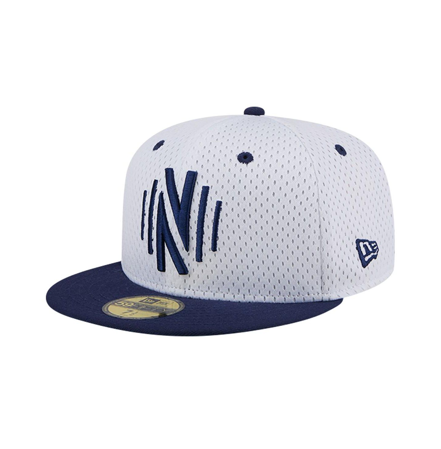 Мужская кепка New Era Gray Nashville SC Throwback Mesh 59FIFTY Fitted Hat — фото 3