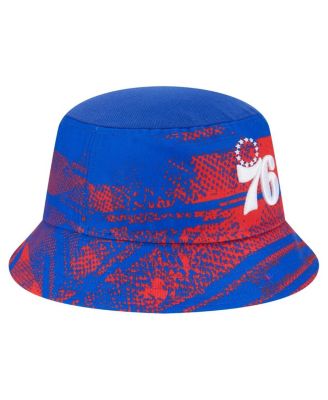Men's Royal/Red Philadelphia 76ers Tip-Off Bucket Hat