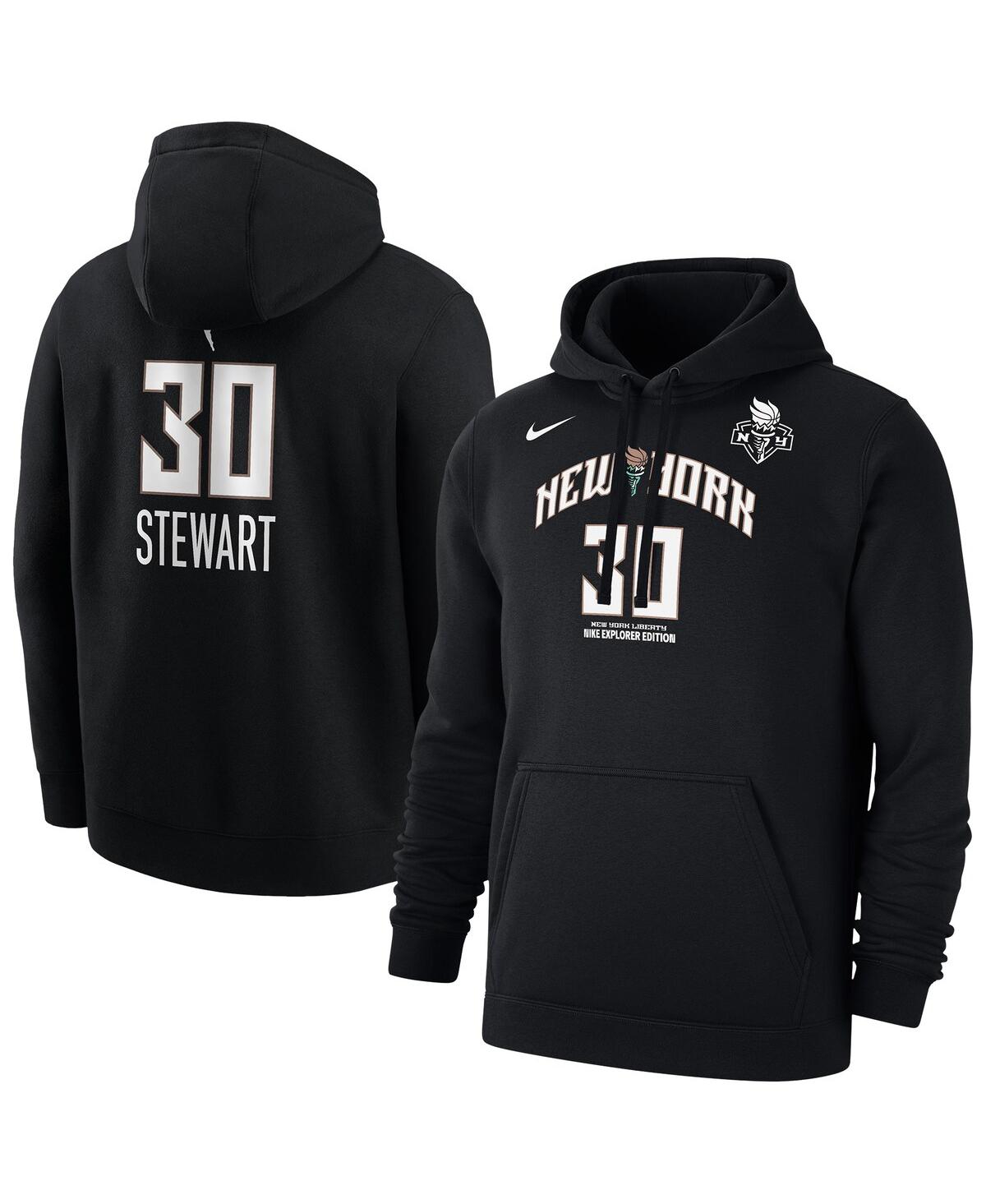 Nike Men's Breanna Stewart Black New York Liberty Explorer Edition Name Number Pullover Hoodie - Black