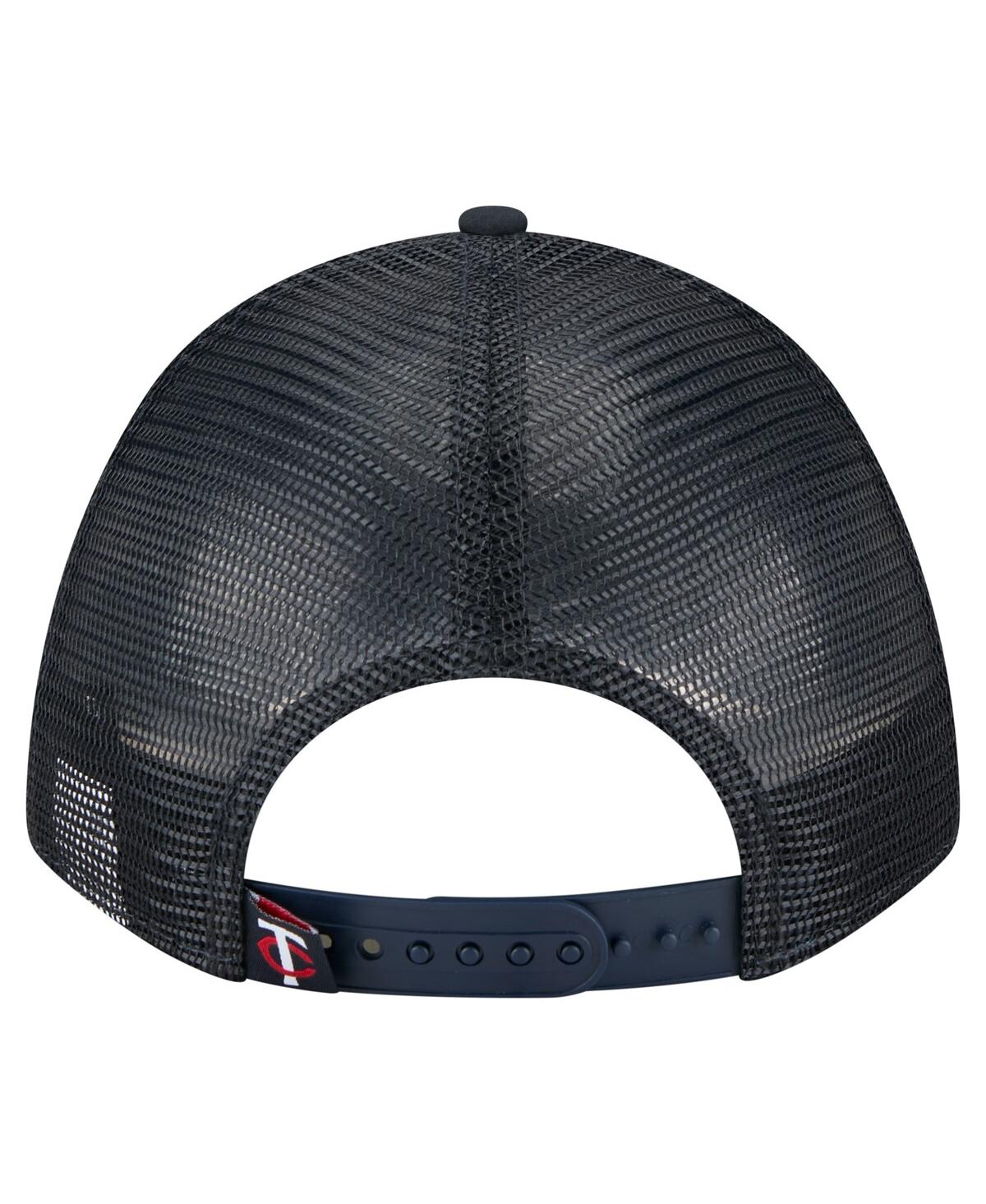 New Era Men's Navy Minnesota Twins Minimalist 9FORTY A-Frame Adjustable Hat
