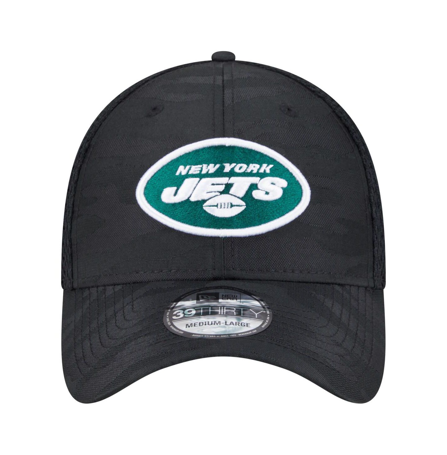 Мужская кепка New Era Black New York Jets Active Camo 39THIRTY Flex Hat — фото 2