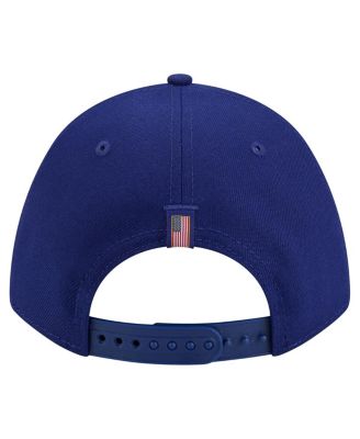 Men's Royal Texas Rangers American Flag 9FORTY M-Crown A-Frame Adjustable Hat