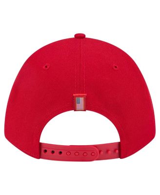 Men's Red St. Louis Cardinals American Flag 9FORTY M-Crown A-Frame Adjustable Hat
