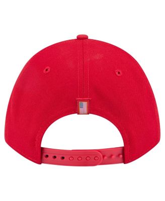 Men's Red Cincinnati Reds American Flag 9FORTY M-Crown A-Frame Adjustable Hat