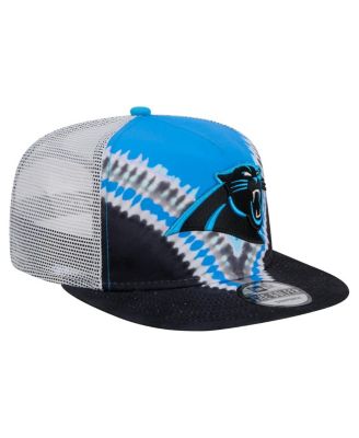 Men's Blue/Black Carolina Panthers Throwback Dye Golfer Snapback Hat