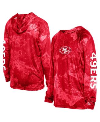 New Era - Men's&nbsp;Red San Francisco 49ers Real Tree Xtreme Camo Raglan Long Sleeve Hooded Top