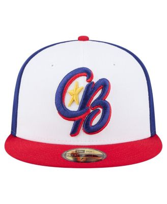 Men's White/Red Kannapolis Cannon Ballers Authentic Collection 59FIFTY Fitted Hat