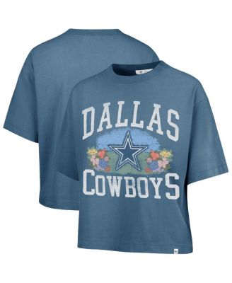 '47 Brand - Women's Navy Dallas Cowboys Florentina Montauk Cropped T-Shirt