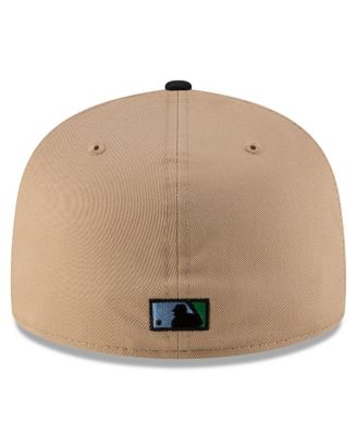 x Just Don Men's Light Beige/Black Florida Marlins Just Don x Earth Day 59FIFTY Fitted Hat