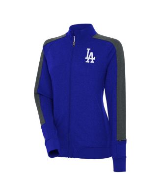 Antigua - Women's Royal Los Angeles Dodgers Strike Full-Zip Track Jacket
