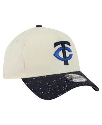 Men's Cream Minnesota Twins Speckle A-Frame 9FORTY Adjustable Hat