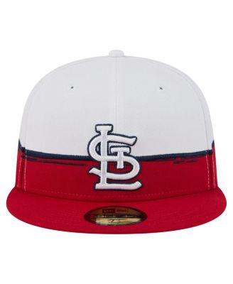 Men's Red/White St. Louis Cardinals Paint Stroke 59FIFTY&nbsp;Fitted Hat