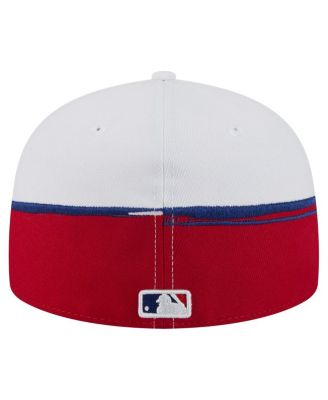 Men's Red/White Philadelphia Phillies Paint Stroke 59FIFTY&nbsp;Fitted Hat