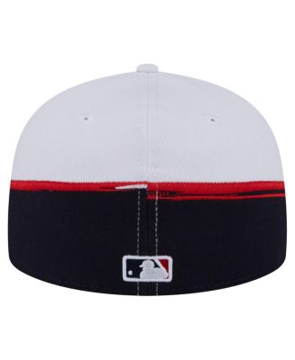 Men's Navy/White Boston Red Sox Paint Stroke 59FIFTY&nbsp;Fitted Hat