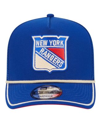Men's Blue New York Rangers Vintage Team Rope A-Frame 9FIFTY Snapback Hat