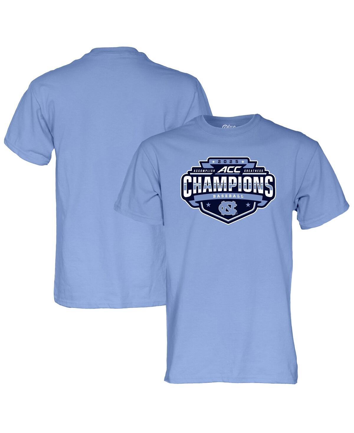 Men's and Women's Carolina Blue North Carolina Tar Heels 2025 Acc Baseball Conference Tournament Champions T-Shirt - Light Blue