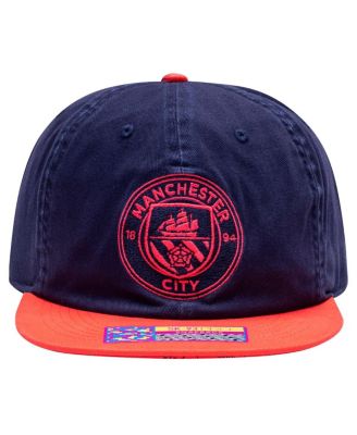 Men's Navy/Red Manchester City Wander Snapback Hat