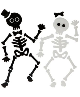 Double Sided Halloween Gel Window Clings, Set of 4