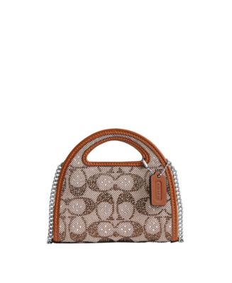 COACH Crystal Top Handle Card Case Wallet - Macy's