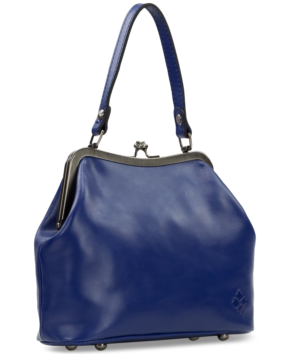 Patricia Nash Laureana Kisslock Small Satchel Bag In Blue