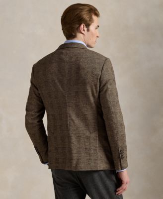 Men's Polo Soft Modern Glen Plaid Sport Coat