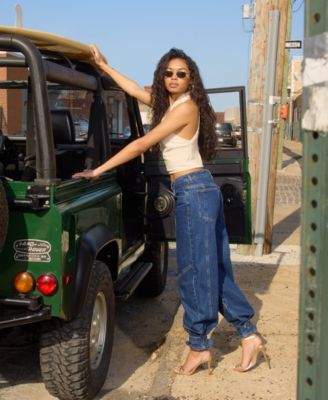 Women's Tre Denim Mid-Rise Wide-Leg Jeans 